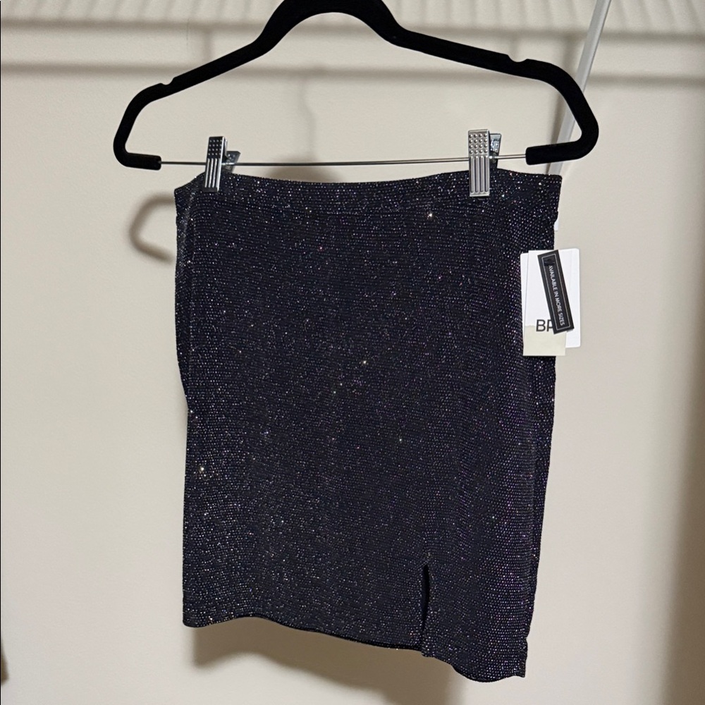 BP Glittery Dark Mini Skirt